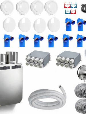 Kit de ventilación doble flujo con recuperación de calor para viviendas hasta 150 m²