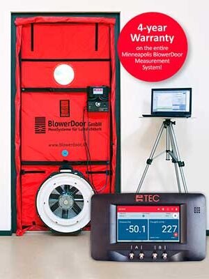 Sistema de medición Blower Door Standard